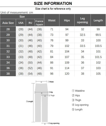 Spring Autumn Male Casual Pants Korean Mens Clothing Business Straight Work Trousers Solid Color Classic Versatile Man Pants