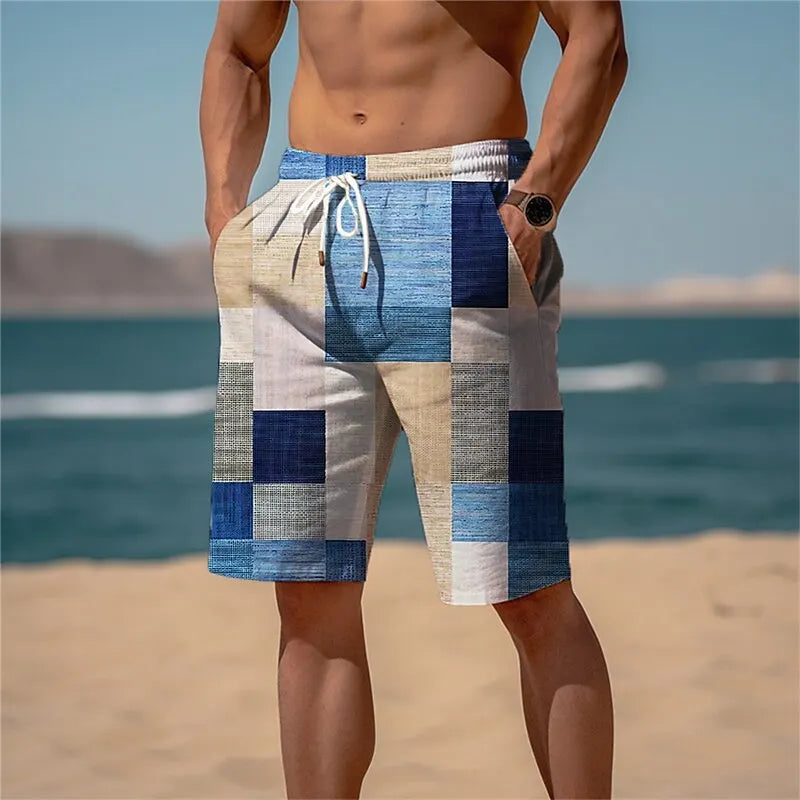Swim Trunks Quick Dry Board Shorts Bathing Suit Breathable Drawstring With Pockets for Surfing Beach Summer Men's Swim Shorts5XL