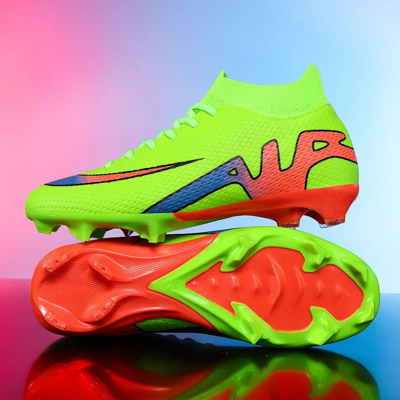 New Men Football Boots Grass Cleats High-top Non-Slip Soccer Shoes Futsal Sneakers High-quality Match Indoor Hot-selling Outdoor