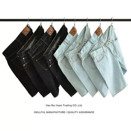 Men Shorts Jean Shorts Indigo Selvedge Denim for Summer Casual Regular Fit