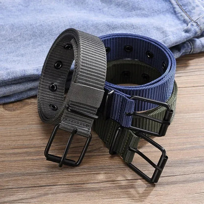 2PC Unisex Super Durable Nylon Belt With Quick Release Buckle For Daily Workwear Outdoor Sports Hiking Camping Casual Wear