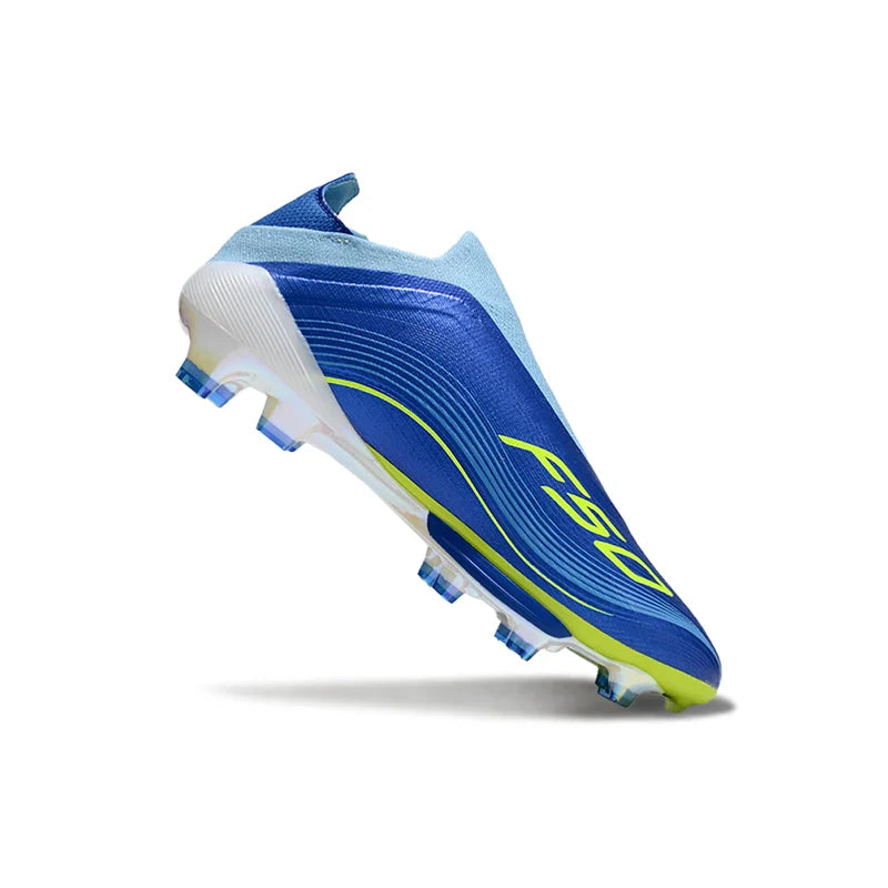 Without-lace Mens Soccer Shoes Football Shoes F50+ TF/FG Football Field Boots Comfortable Non-Slip Training Soccer Sneakers