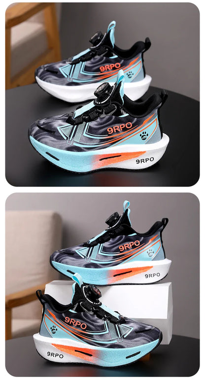 Children‘s Knit Basketball Shoes Non-slip Breathable Sports Training Shoes Outdoor Boys Girls Jogging Sneakers Athletic Shoes