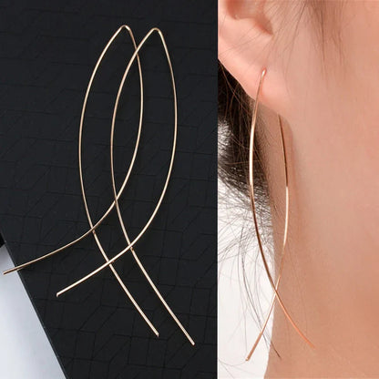 Simple Black Bow Love Earrings for Women Fashionable Personalized Beautiful Daily Accessories Party Jewelry Premium Gifts