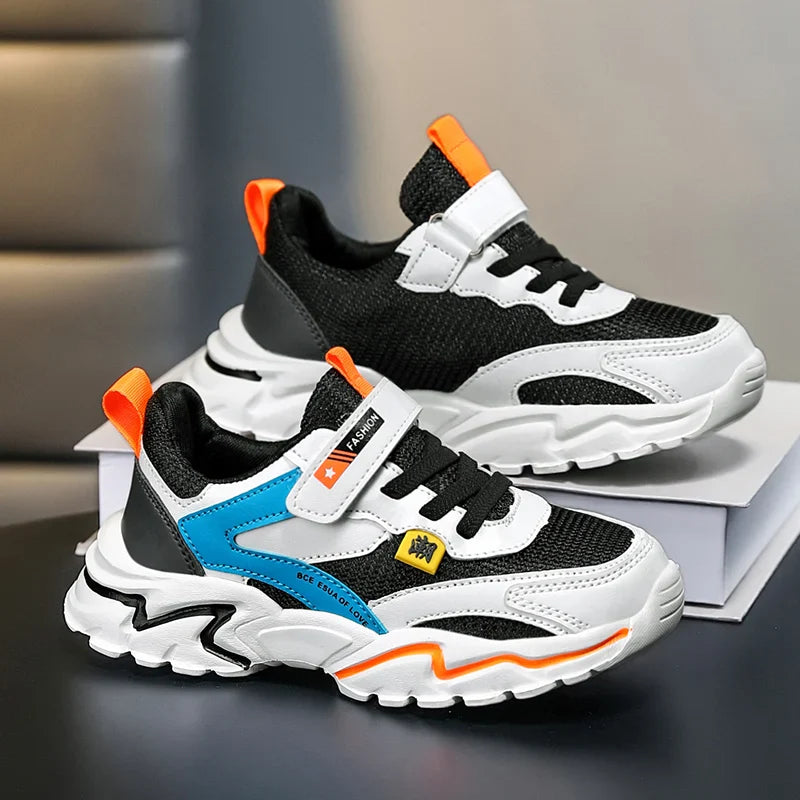 Boys' Summer Mesh Breathable Sneakers Anti-Skid Outdoor Tennis Shoes for Children Sport Running Size 28-39