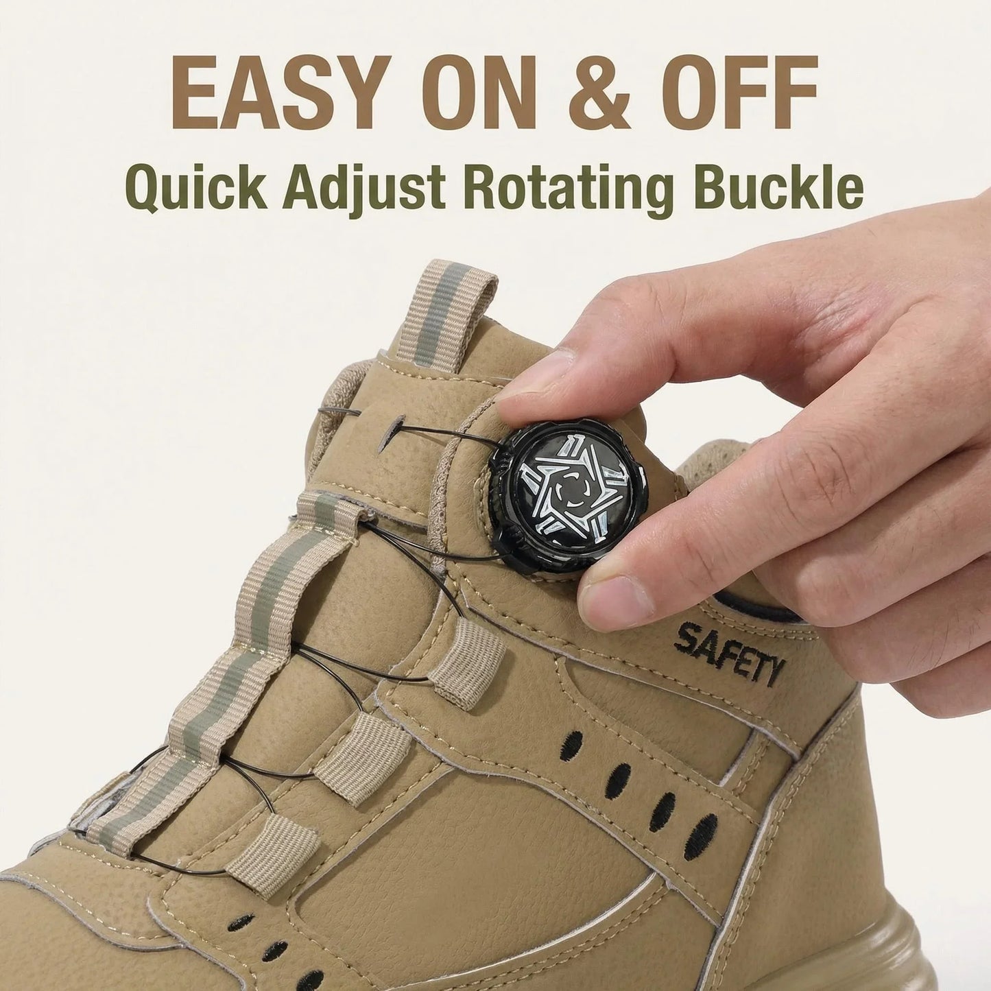 high-top Men Safety Shoes Protection Shoes Anti-Smash Anti-puncture Work Boots Indestructible Shoes Fashion Working Sneakers
