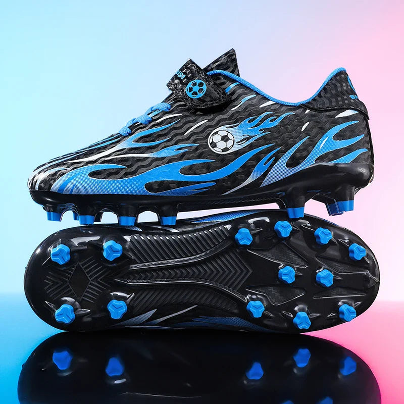 New Kids Soccer Cleats Youth Football Shoes TF Training Sneakers Boys Girls Non-Slip Breathable Lightweight Sport Boots 29-39