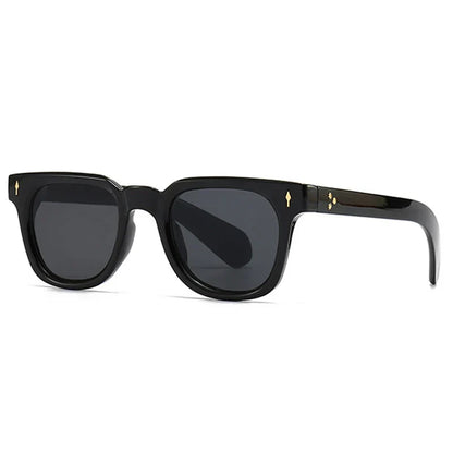 Square Men Rivets Sunglasses Shades UV400 Fashion Women Green Sun Glasses