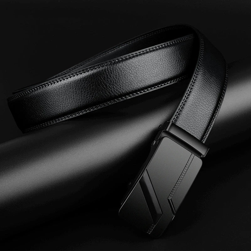 Fashion Business Men's Belt Genuine Luxury Brand Belt Metal Buckle Belt High-Quality PU Leather Soft Belt With Cargo Pants Jeans