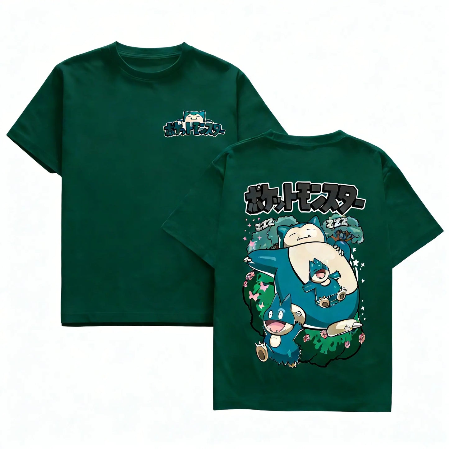 Anime Cotton Graphic T Shirt Men Women 2026 Summer Y2k Short Sleeve Tee Casual Tops Snorlax Kawaii Streetwear Fashion