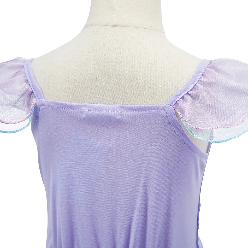 Baby Rapunzel Cosplay Costume Girls Little Mermaid Aurora Disguise Kids Ariel Sleeping Beauty Christmas Dress Princess Fantasy