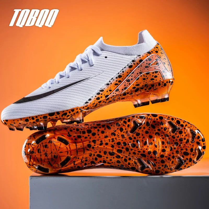 Soccer Cleats for Men Women AG/TF Breathable Cushioned Insole Anti-Slip Outdoor Sports Artificial Grass Football Boots