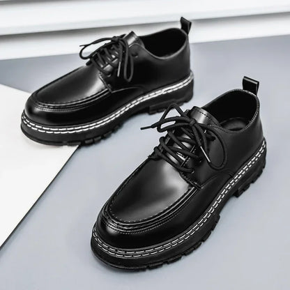 Mens Dress Shoes Leather Casual Office Work Loafers Platform Outdoor Walking Fashion Sport Luxury Designer Summer Sneakers