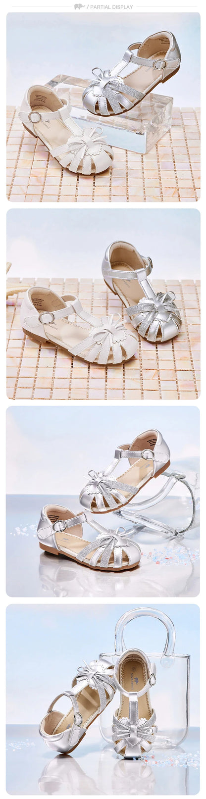 Girls Summer Sandals Children Fashion Shoes Soft Cool Breathable Princess Sweet Party Baby Casual Sandals DB2251120-A