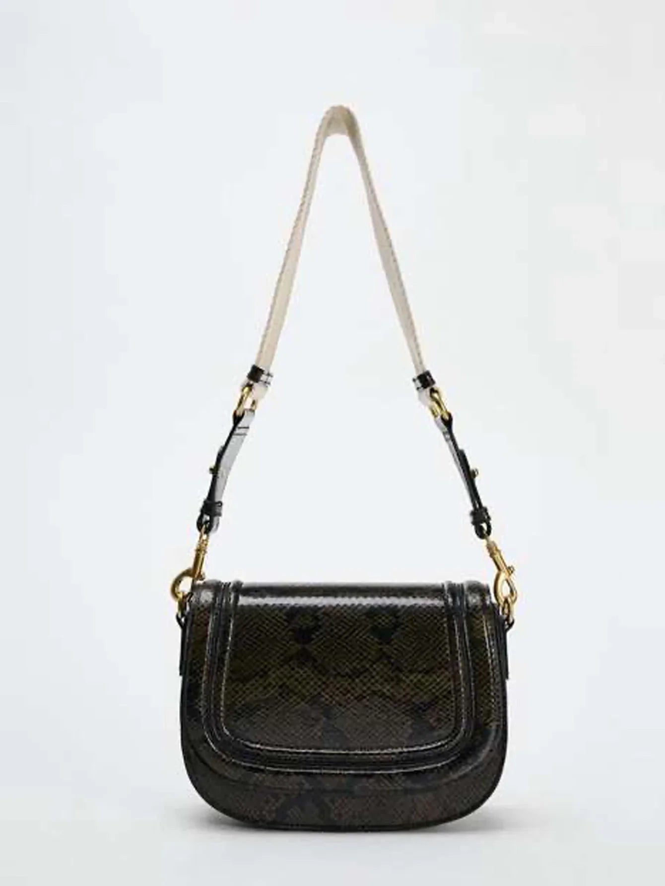 Saddle bag, shoulder bag, popular foreign trade bag, 2024 new wide shoulder strap, diagonal cross armpit, cross-border wholesale