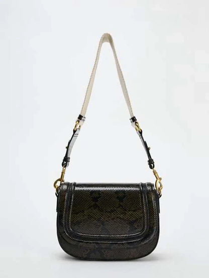 Saddle bag, shoulder bag, popular foreign trade bag, 2024 new wide shoulder strap, diagonal cross armpit, cross-border wholesale