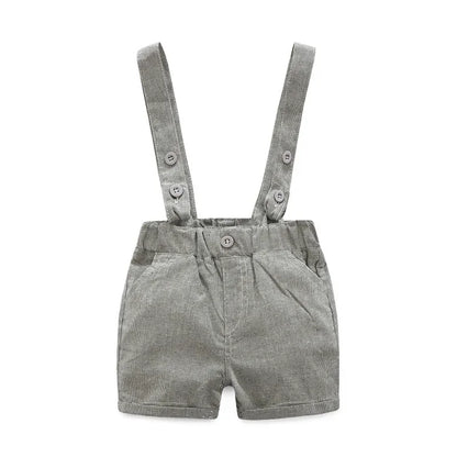 Kids Boys Formal Birthday Outfit Suit Toddler Gentleman Wedding White Shirt 1-7 Years Baby Pants Boys Ceremony Outfits