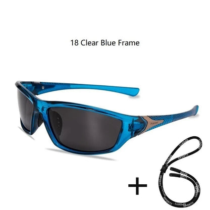 Men's Polarized Fishing Sunglasses With Glasses Chain For Men Women Driving Hiking Sun Glasses Fishing Eyewear
