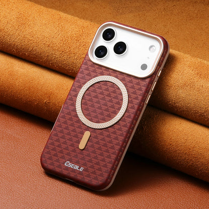 Leather Magnetic Phone Case For iPhone 17 16 15 14 13 Pro Max 17Pro 17Air Metal Lens Button Bumpe Cover