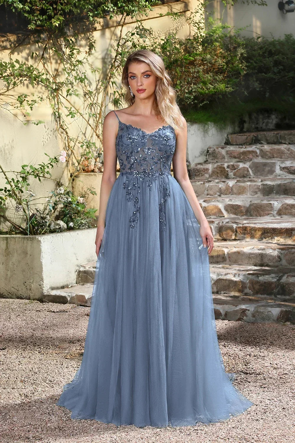 BABYONLINE Forest Green Tulle Prom Dress with Embroidered Beaded Waist & Sweetheart - Sparkling A-Line Gown for Teens & Galas
