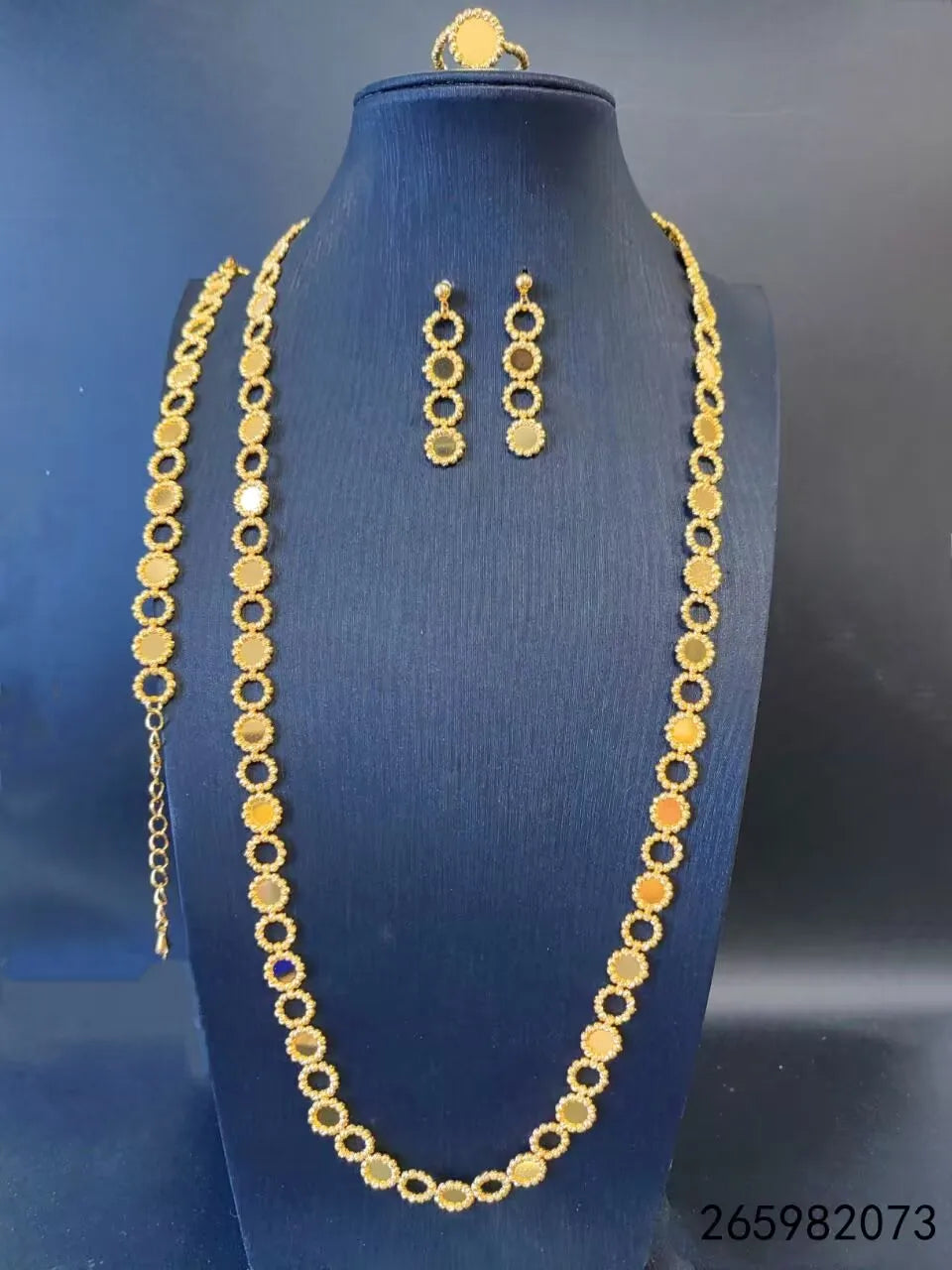 Trendy Fashion4PCS Luxury Waterdrop Indian Jewelry Sets For Women Wedding Party Indian Dubai Bridal jewelry Sets