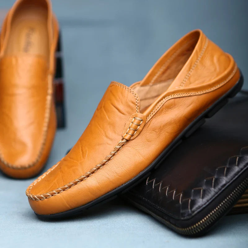 Men's Leather Casual loafers Shoes wedding Dress Shoes New Big Size  Moccasins Shoes Suede shoes High Quality zapatos