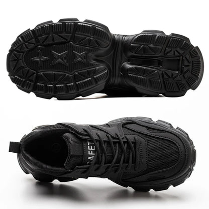 Men Work Safety Shoes Anti-puncture Working Sneakers Male Indestructible Work Shoes Men Boots Lightweight Men Shoes Safety Boots