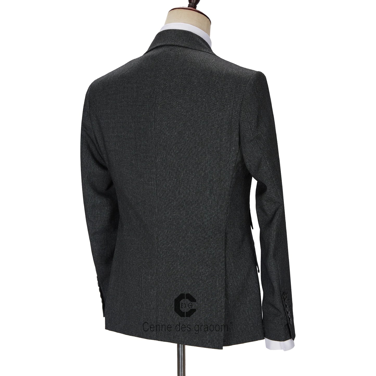 ( Jacket + Vest + Pants ) New Grey Men Suits Tailor-Made Costume Wedding Groom Party Casual Business Formal