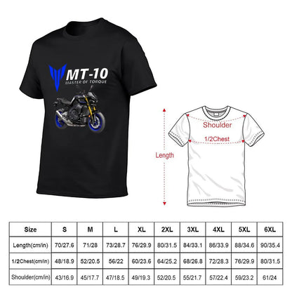 MT-10 Motorcycle T-Shirt anime t shirts rapper graphic tees plus size clothes oversized t shirt fitted t shirts for men