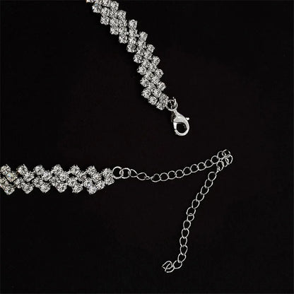 Heart Shape Pendant Necklaces Silver Color 5A Cubic Zirconia Minimalist Style Clavicle Chain Women And Girl Jewelry
