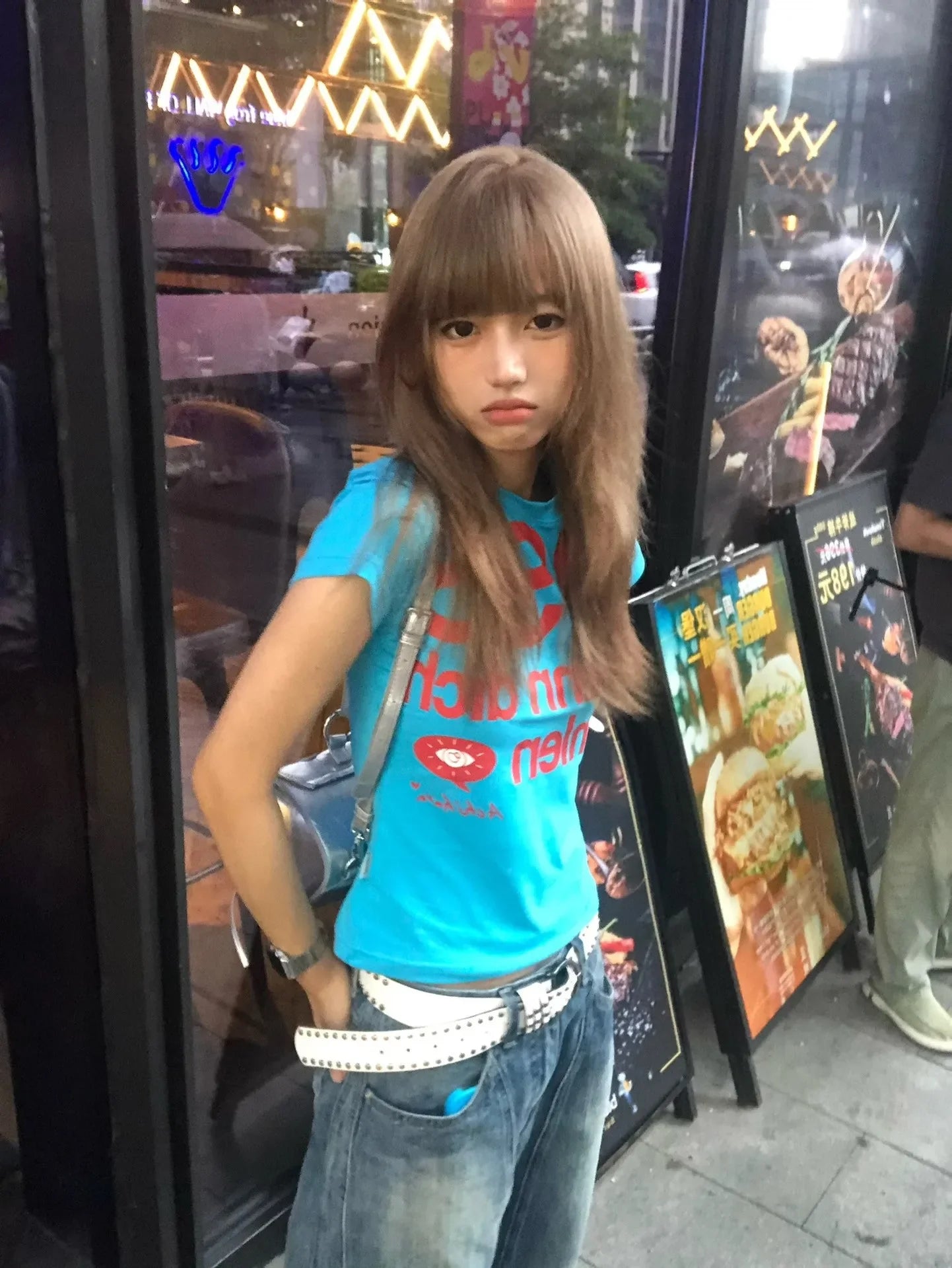 Japanese Y2k Letter Print T-shirt Trashy 2000s Style Crop Top Vintage Harajuku Short Sleeve Tee Shirt American Retro 90s