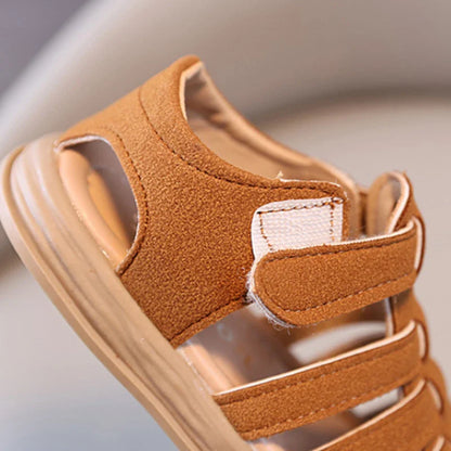 Summer Kids Sandals Solid Color Boys Beach Sandals Baby Girl Shoes Soft Bottom Leisure Shoes