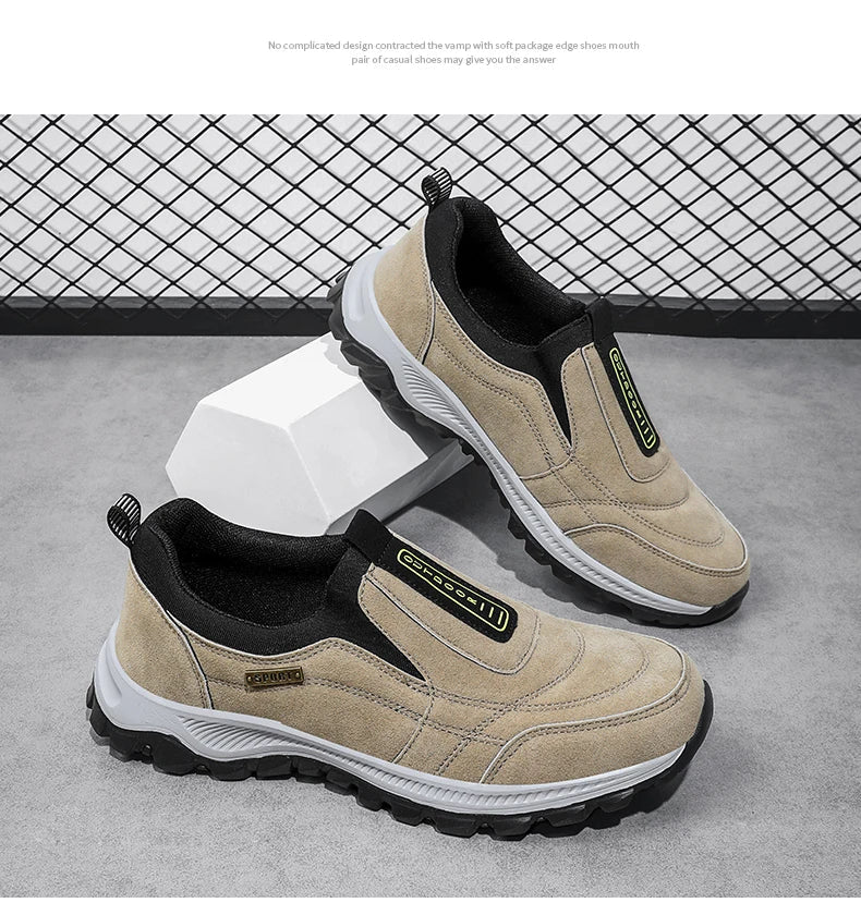 Outdoor Comprehensive Training Shoes Casual Men's Shoes Breathable Suede Leather Shoes Non-slip Walking Shoes Sports Shoes