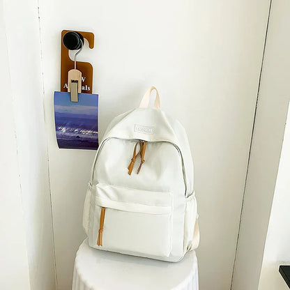 Kawaii Large-capacity All-match Backpack Korean Version Simple Storage Bag Back to School Office Supplies Cute Stationery