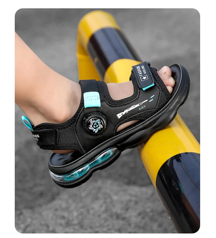 Summer New Air Cushion Sandals Children's Sports and Leisure Shoes Teenagers and Children Outdoor Water Beach Quick Drying Shoes