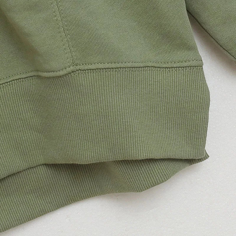 Embroidery Sweatshirt Women O Neck Pullover Tops Female Casual Loose Jumper Oversized Unisex Couple
