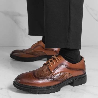 Men's Dress Shoes Fashion Brogues Social Shoe Male High Quality Business Leather Men's Formal Shoes Wedding Formal Shoes For Man