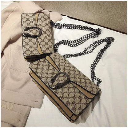 2025 New Trendy Fashion Dionysus Bag Vintage Print Mini Shoulder Crossbody Chain Bag for Women