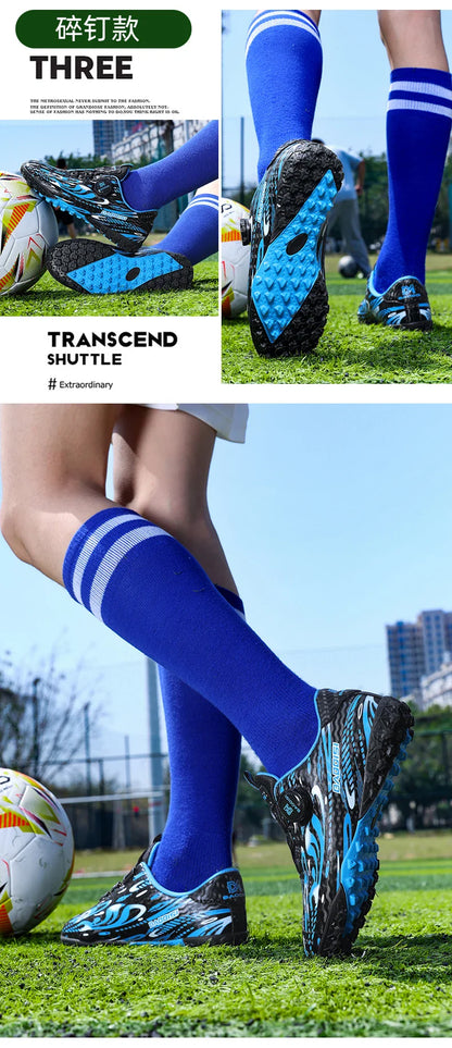 New Kids Football Boots Society Cleats Soccer Shoes Professional Children Football Field Boots Original Non Slip Sneakers Fast