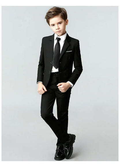 Spring Autumn Children Boy Wedding Suit Teenager Kids Formal Elegant Suits For Boy 1-14 Years Boys Suits Teens Suits Outfit Set