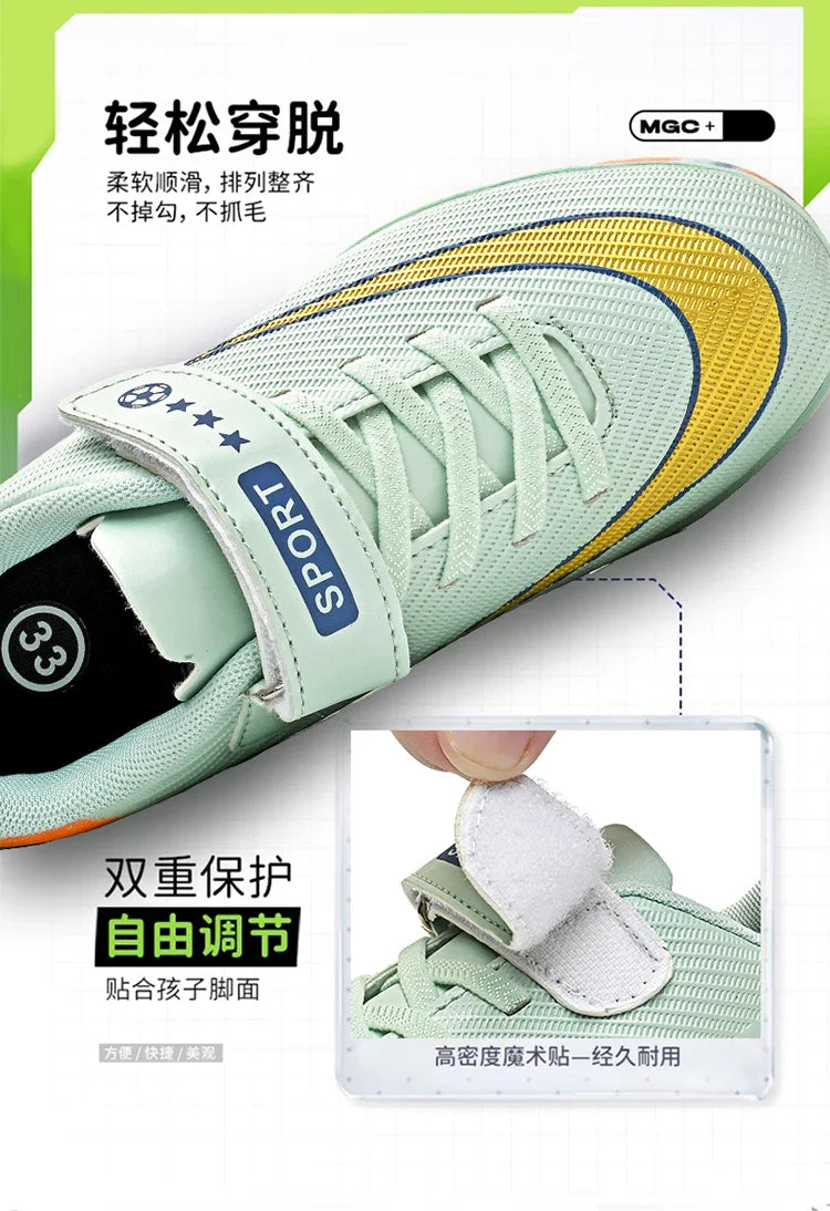 New Men Kids Soccer Shoes Cleats Ultralight Non-Slip Grass Adult Professional Football Boots Boys Training Shoes Drop Shipping
