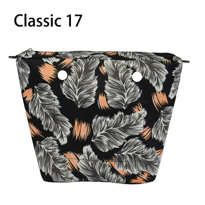 Composite Twill Cloth Waterproof Inner Lining Insert Zipper Pocket for Classic Mini Obag Senior Inner Pocket for O Bag