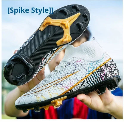 Refreshing Breathable Feet Children's Non-slip Fashion Casual Sports Shoe Youth Soccer Shoes Indoor Outdoor Grass Training Shoes