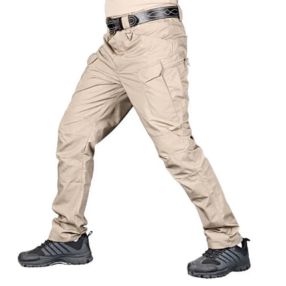 New Casual Tactical Pants Men Cargo Pants Multi Pockets Safari Style Trousers Waterproof Male Streetwear Hiking Plus Size S-6XL
