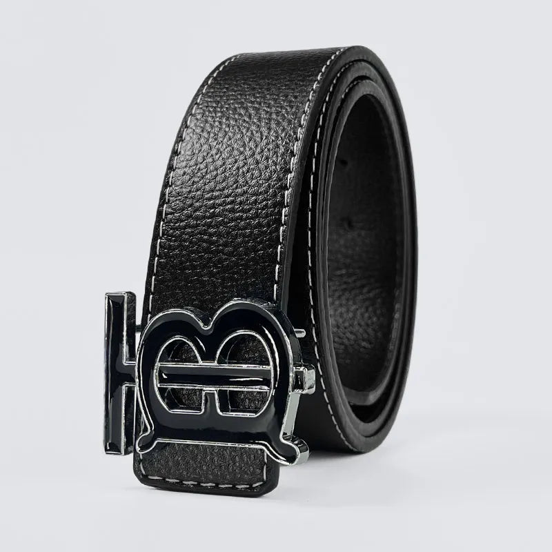 Men's Silver PU Leather Business Belt Cool Style Multi-Color for Jeans Dress Pants Office Wear