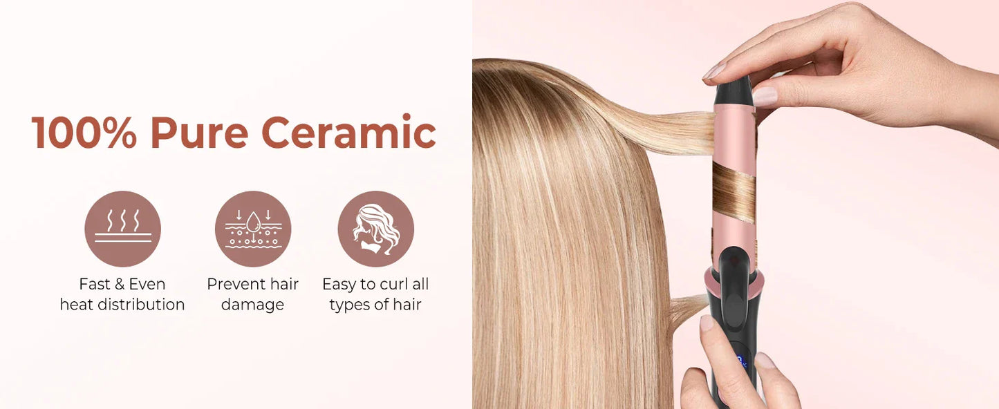 Ceramic Mini Hair Curler 25mm Travel Curling Iron Dual Voltage Curling Wand Small Hair iron Styler Curly Hair Products