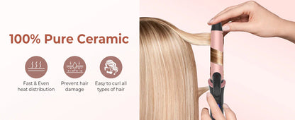 Ceramic Mini Hair Curler 25mm Travel Curling Iron Dual Voltage Curling Wand Small Hair iron Styler Curly Hair Products