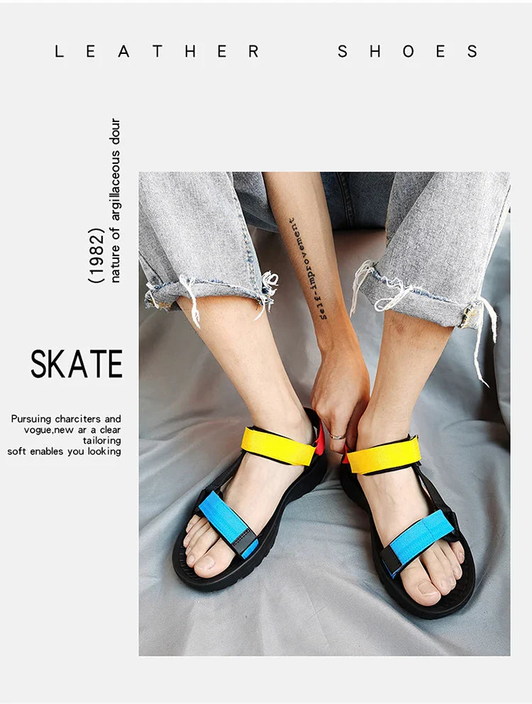 Fashion Outdoor Lightweight EVA Sole Breathable Sandy Beach New Men Sandals Garden Shoes Summer High Quality Clogs Big Size 46