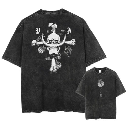 T-shirt Man Women Short Sleeve Tee Streetwear 2026 Oversized Anime Print Casual Tops Summer Y2k