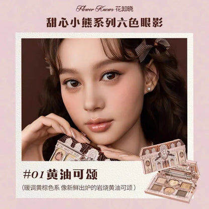The Sweetie Bear 12 Parts Makeup Gift  Lip Glaze Blush Eye Shadow Concealer set Box